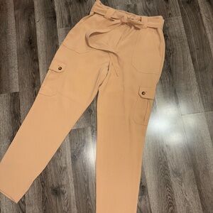 Express Women's Beige Cargo Trousers